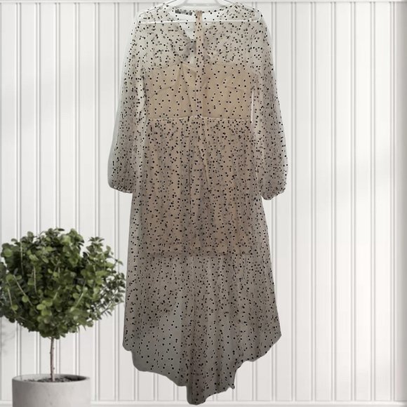 L | Double Crazy | Sheer Twisted Peek-A-Boo Maxi Dress - Picture 4 of 5